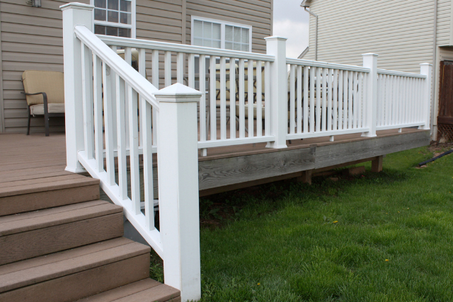 Deck Railing on a home deck