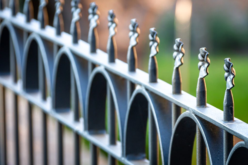 wrought iron fence